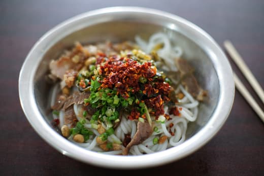 Cuenco de fideos de arroz de Guilin